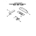 KitchenAid KEMS377DWH1 latch diagram