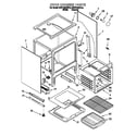 KitchenAid KGST300BWH2 oven chassis diagram
