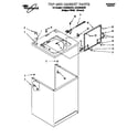 Whirlpool 4LSC9255DN1 top & cabinet diagram