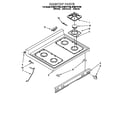 Whirlpool SF387PEYB6 cooktop diagram