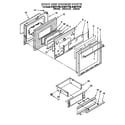 Whirlpool SF387PEYB6 door & drawer diagram