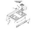 Whirlpool SF387PEYB7 cooktop diagram