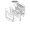 Whirlpool SF325PEEZ0 door diagram