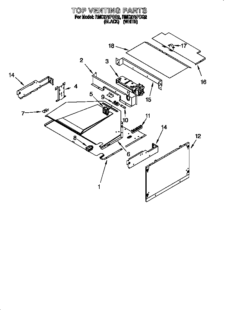 Whirlpool RMC275PDQ2 top venting diagram