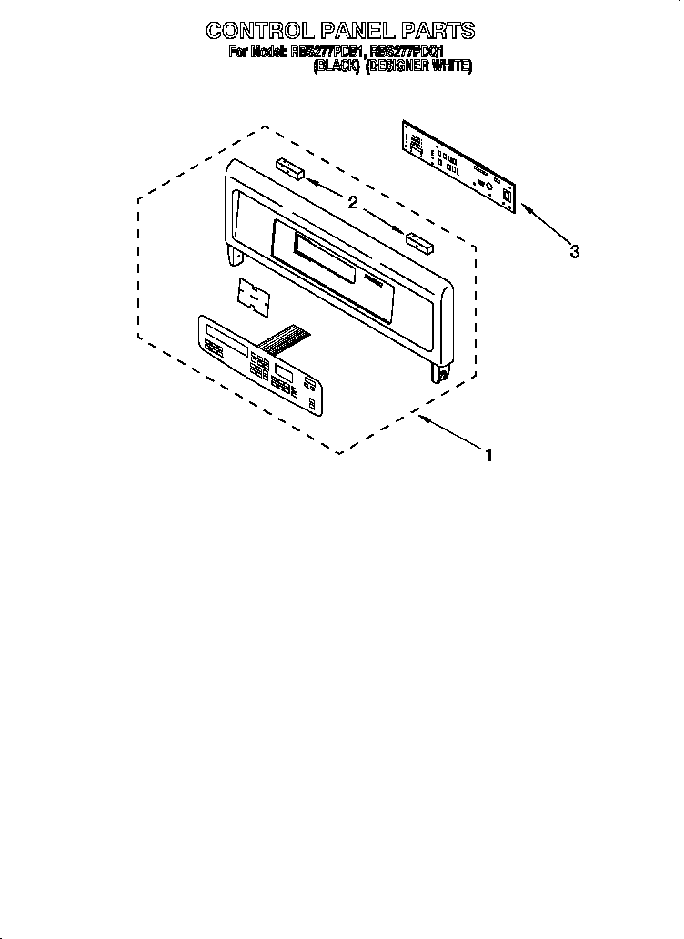 Whirlpool RBS277PDQ1 control panel diagram
