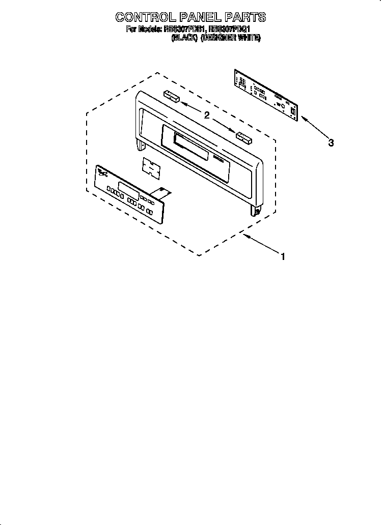 Whirlpool RBS307PDB1 control diagram
