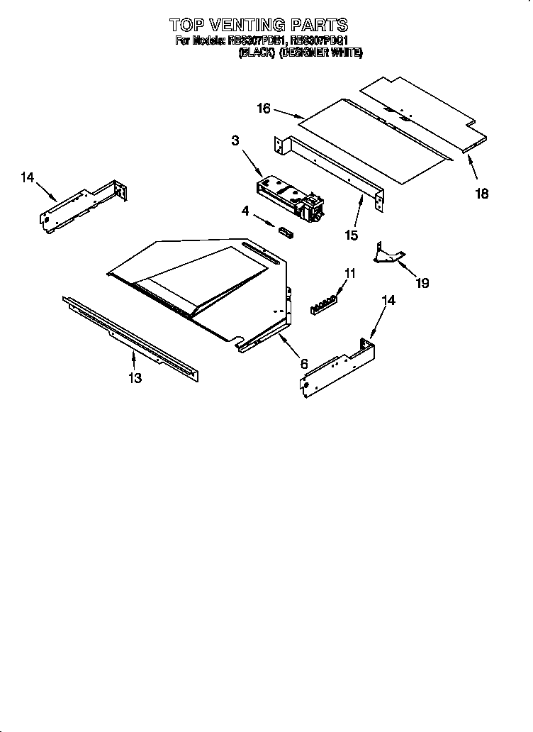 Whirlpool RBS307PDB1 top venting diagram