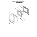 Whirlpool RBD305PDQ1 lower oven door diagram