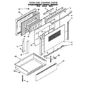 KitchenAid KESH307BBL1 door and drawer diagram