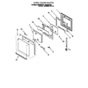 Whirlpool RBD307PDB1 oven door diagram