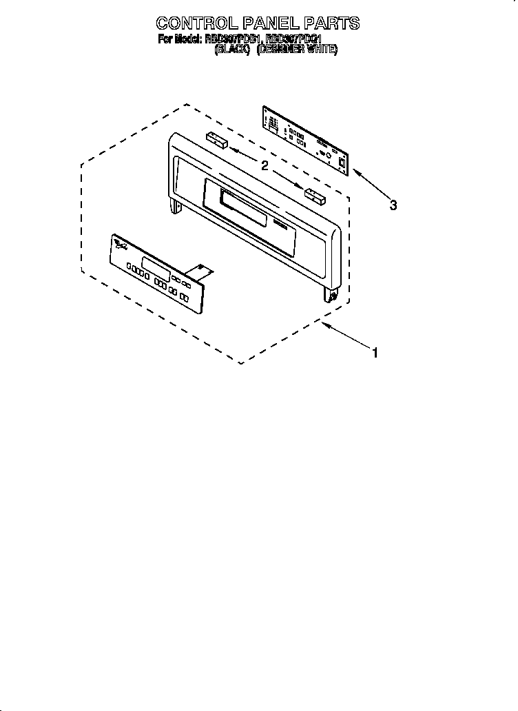 Whirlpool RBD307PDB1 control diagram