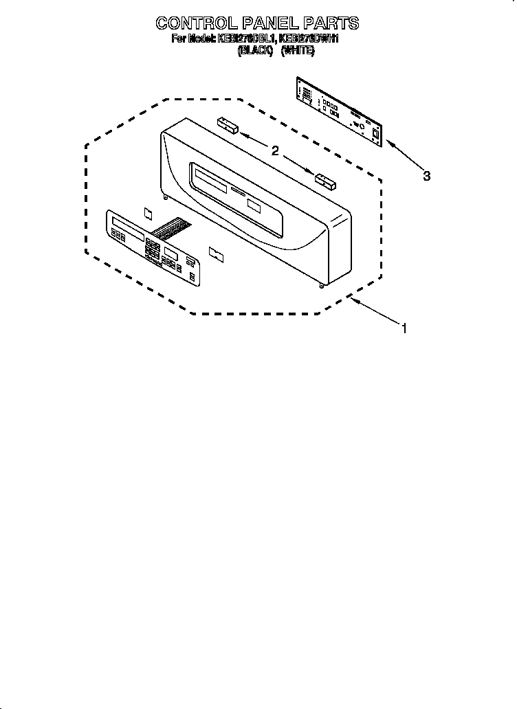 KitchenAid KEBI276DWH1 control diagram