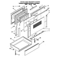 KitchenAid KESC300BWH5 door and drawer diagram