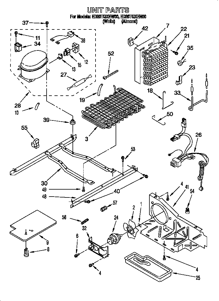 Whirlpool ED20TQXEW00 unit diagram
