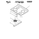 Whirlpool RF364PXEN0 cooktop diagram