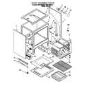 KitchenAid KGST300FWH0 oven chassis diagram