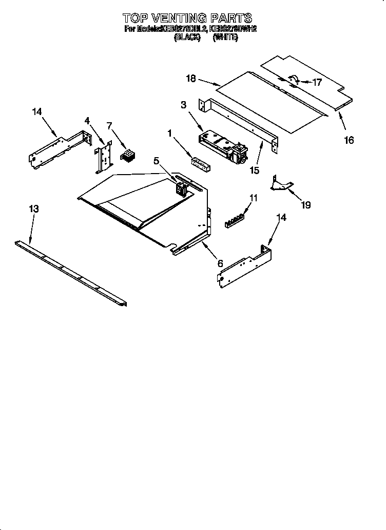 KitchenAid KEBS278DBL2 top venting diagram