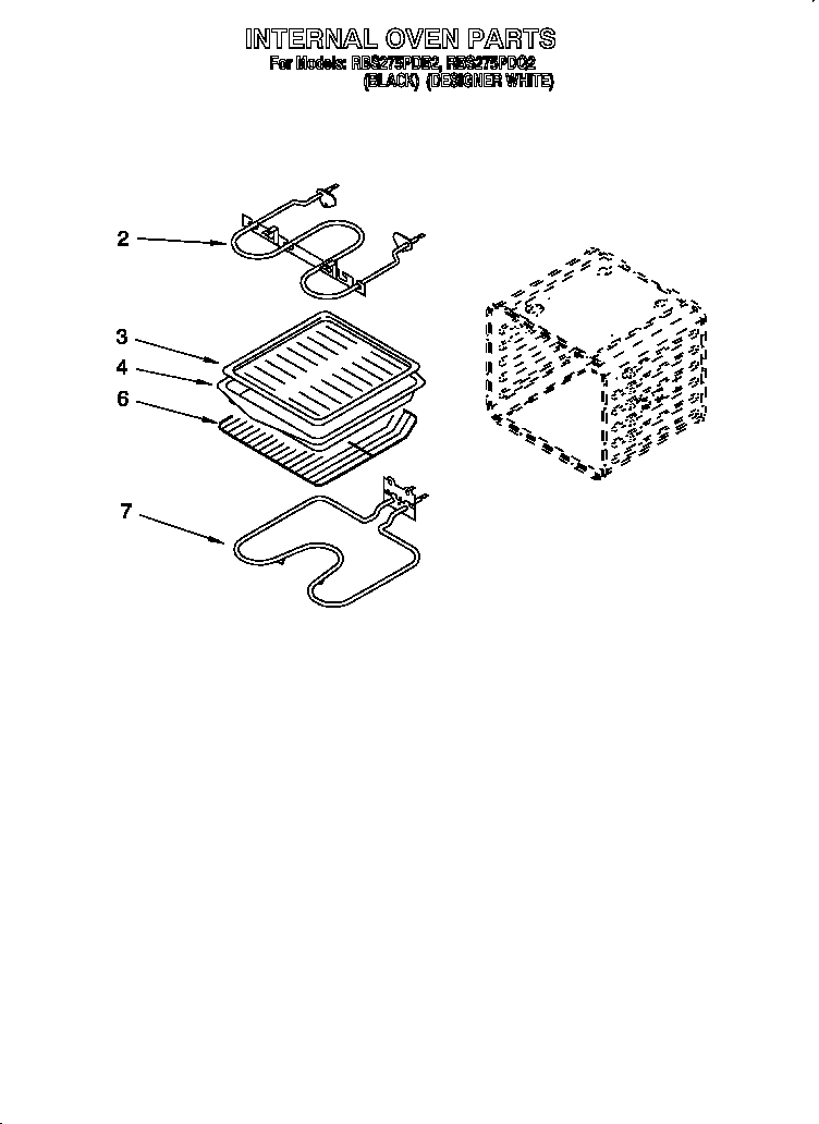 Whirlpool RBS275PDQ2 internal oven diagram