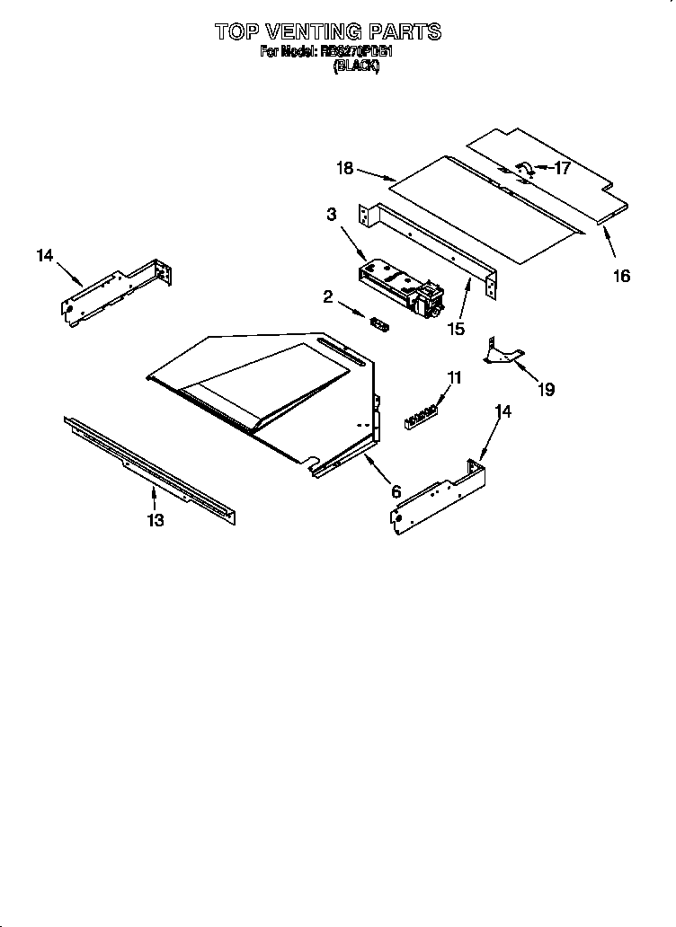 Whirlpool RBS270PDB1 top venting diagram
