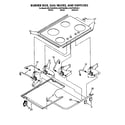 KitchenAid KGCT365XWH2 burner box, gas valves and switches diagram