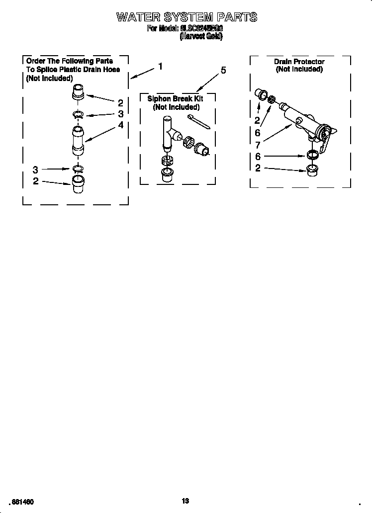 Whirlpool 8LSC8245EG0 water system diagram