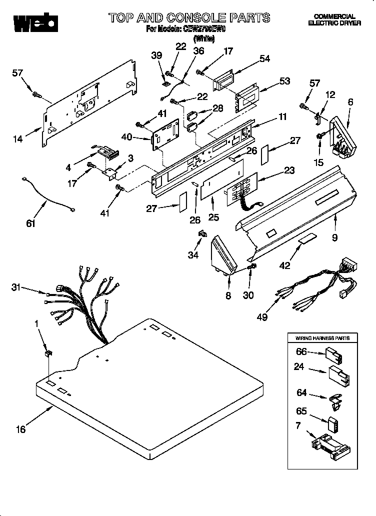 Whirlpool CEW2790EW0 null diagram