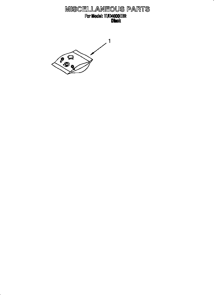 Whirlpool TUD4000EB2 miscellaneous diagram