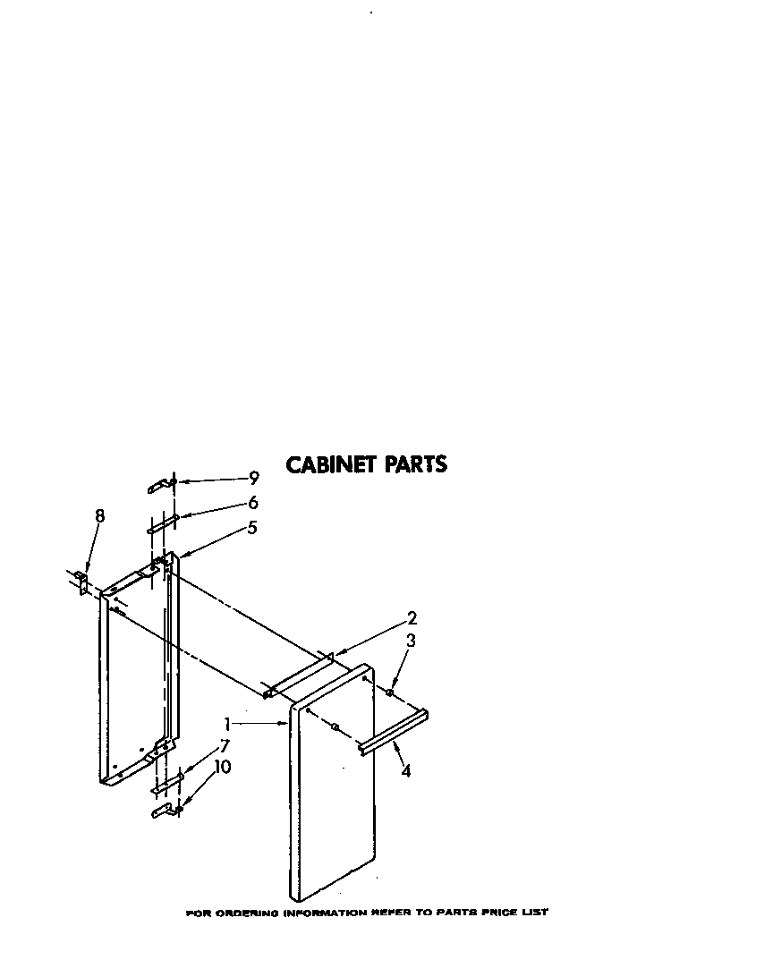 Whirlpool SF5140SRW1 cabinet diagram