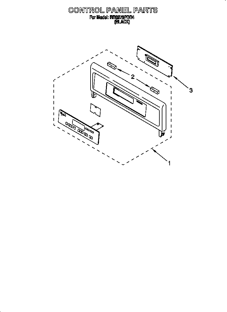 Whirlpool RBS270PDB4 control panel diagram