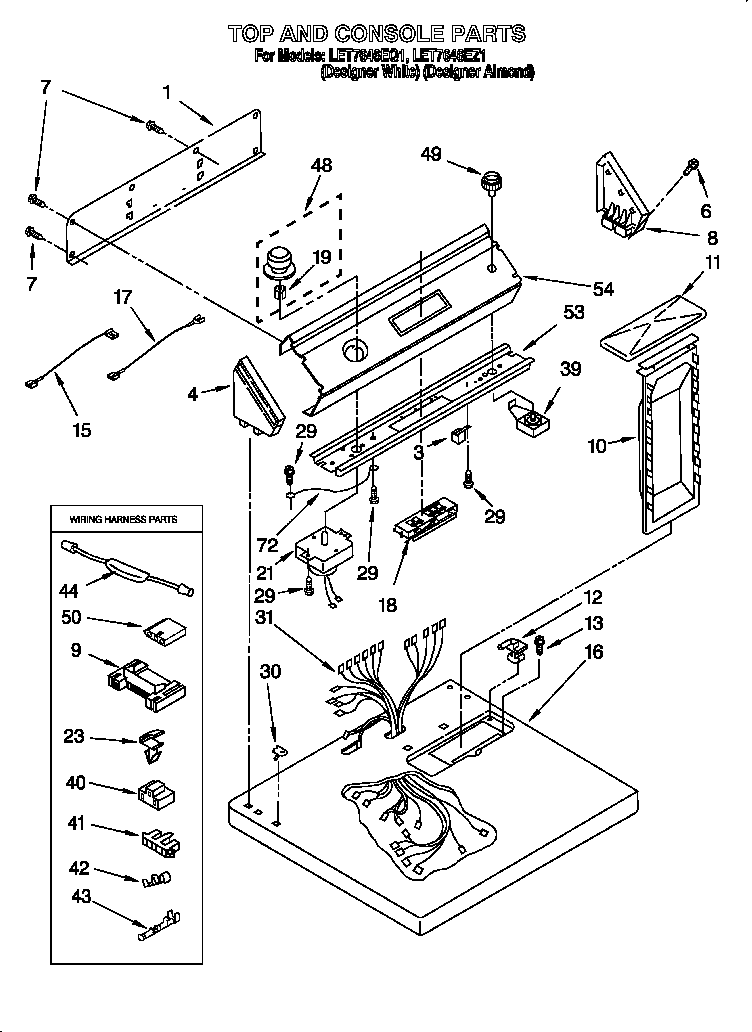 Whirlpool LET7646EQ1 null diagram