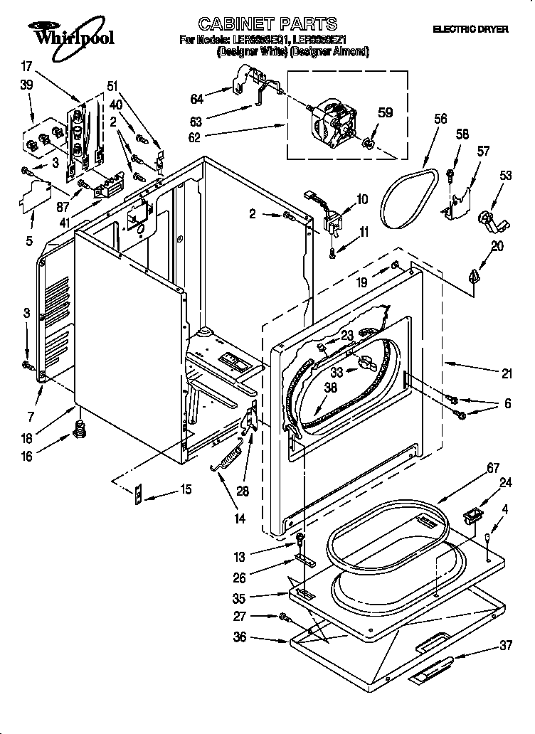 Whirlpool LER8858EQ1 null diagram