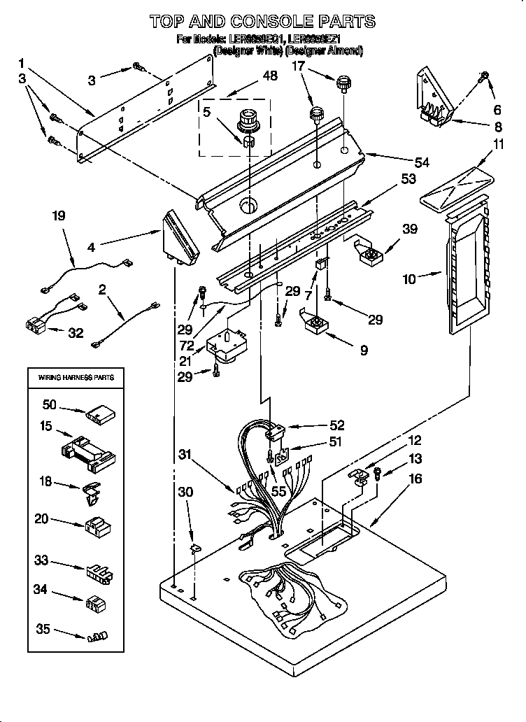 Whirlpool LER8858EQ1 null diagram