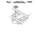 Whirlpool SF395LEEB0 cooktop diagram