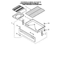 Whirlpool SF395LEEB0 drawer and broiler diagram