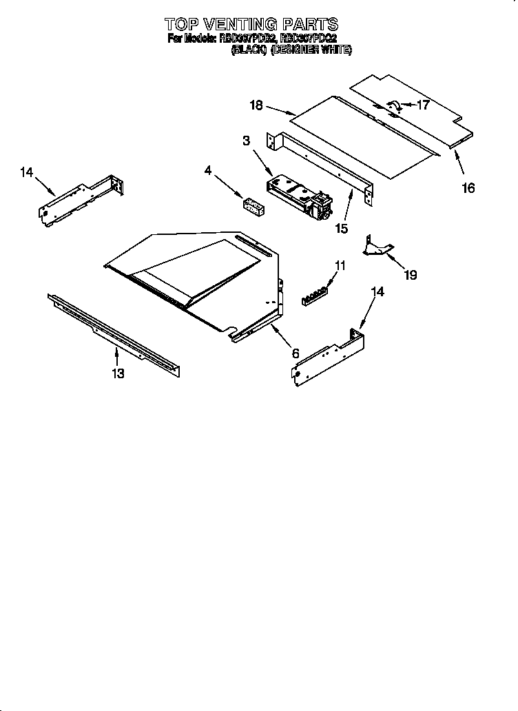 Whirlpool RBD307PDQ2 top venting diagram
