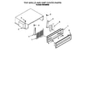 KitchenAid KSSS42MDX05 top grille and unit cover diagram