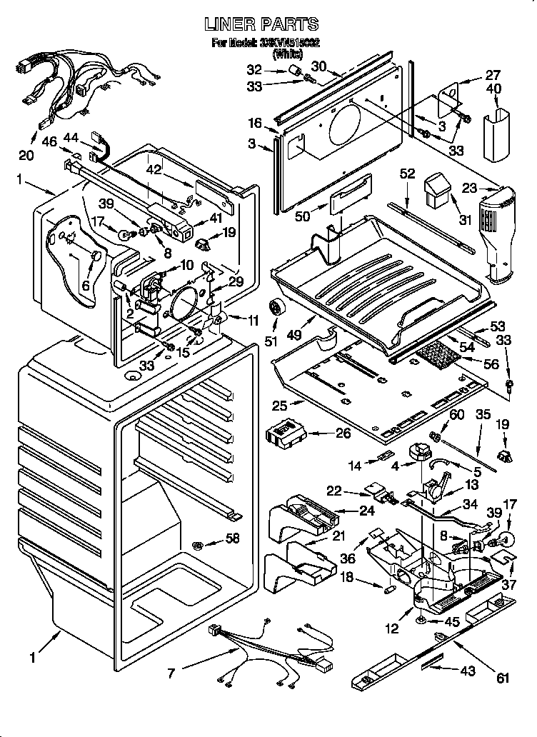 Bauknecht 3XKVN515002 liner diagram