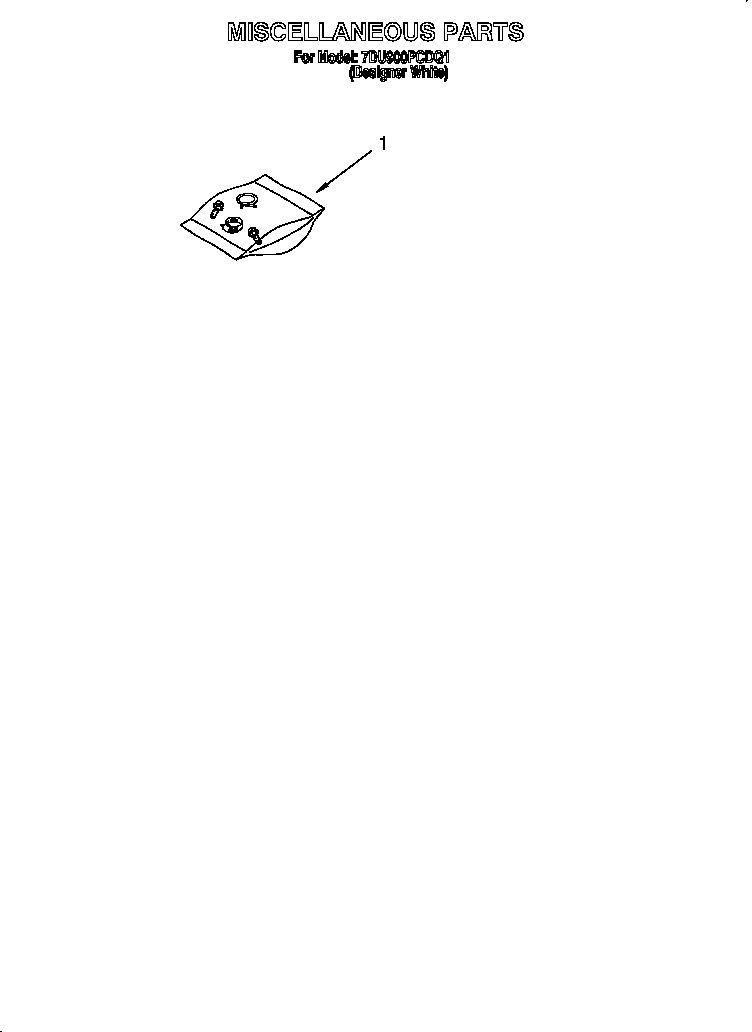 Whirlpool 7DU900PCDQ1 miscellaneous diagram