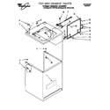 Whirlpool LSL9345EQ1 top and cabinet diagram