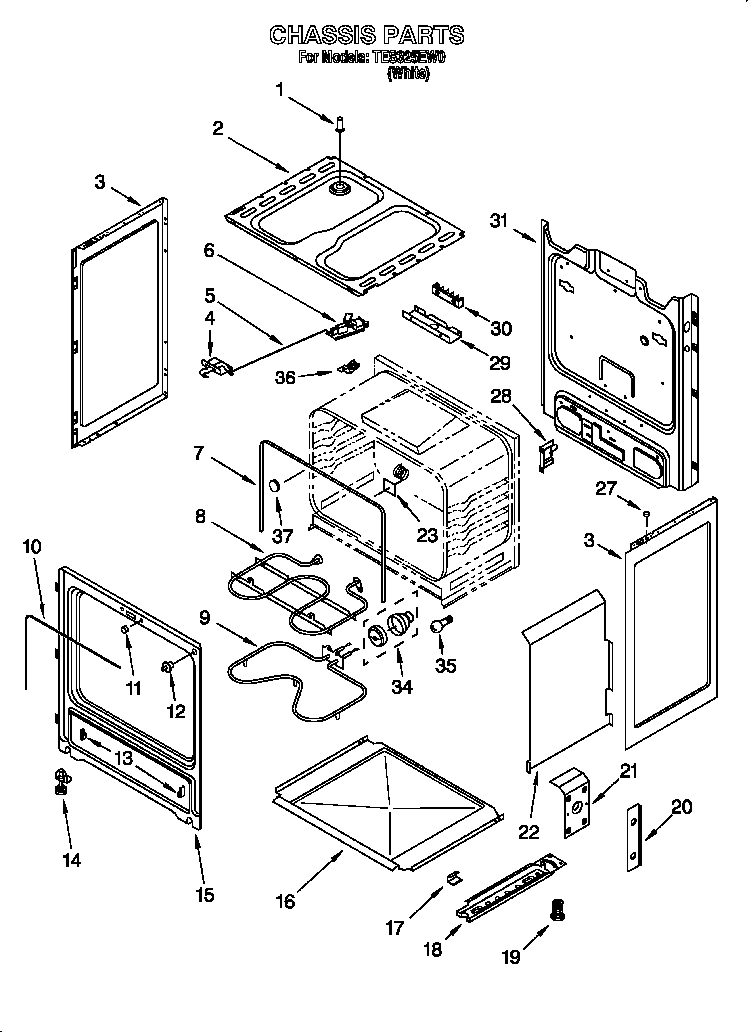 Estate TES325EW0 chassis diagram