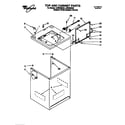 Whirlpool LSR8300EZ0 top and cabinet diagram