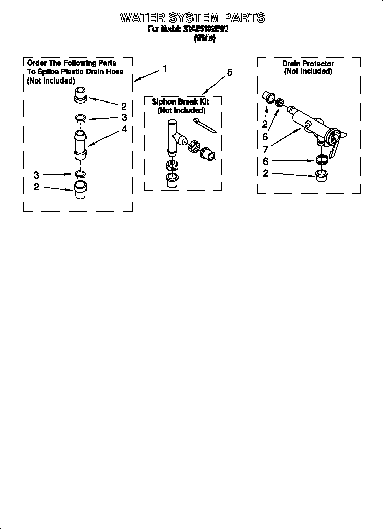 Whirlpool 6RAB5132EW0 water system diagram