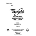 Whirlpool RB262PXYB0 front cover diagram