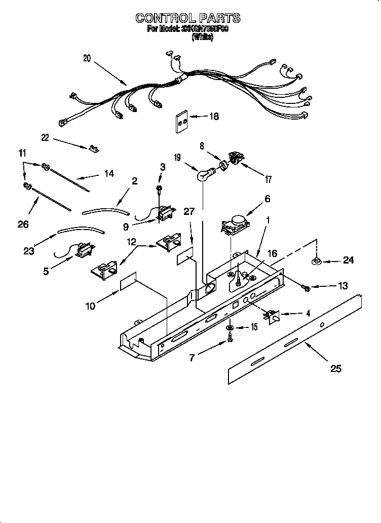 Bauknecht 3XKGN7050F00 control diagram