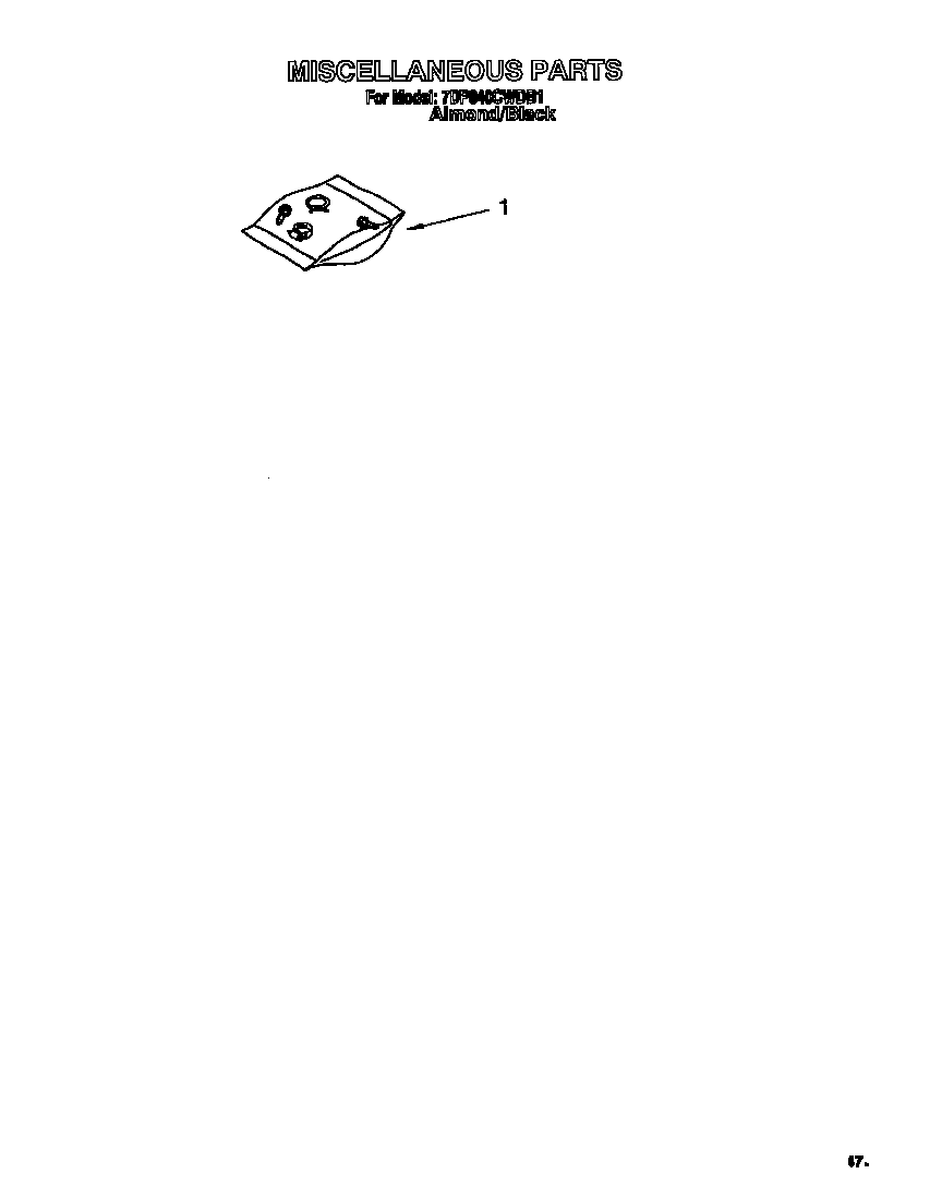 Whirlpool 7DP840CWDB1 miscellaneous diagram