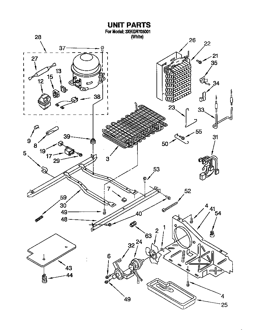 Bauknecht 3XKGN705001 unit diagram