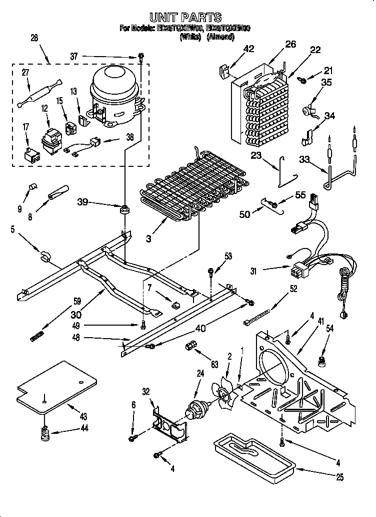 Whirlpool 824421985 unit diagram