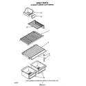 Whirlpool ET14JMYWW01 shelf parts diagram