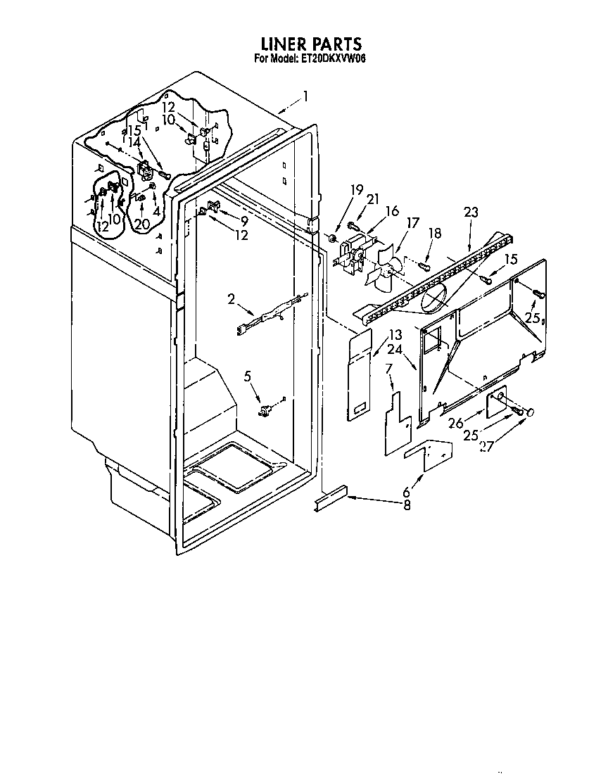 Whirlpool ET20DKXVW06 liner diagram