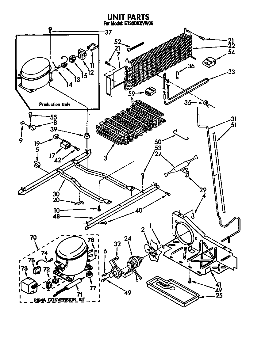 Whirlpool ET20DKXVW06 unit diagram